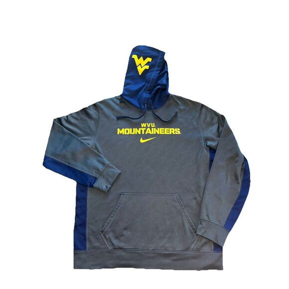 Nike Therma West Virginia Mountaineers‎ Sweatshirt Hoodie Size Large WVU - Picture 1 of 12